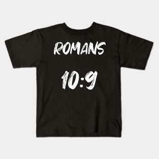 Romans 10 9 Bible Verse Text Kids T-Shirt